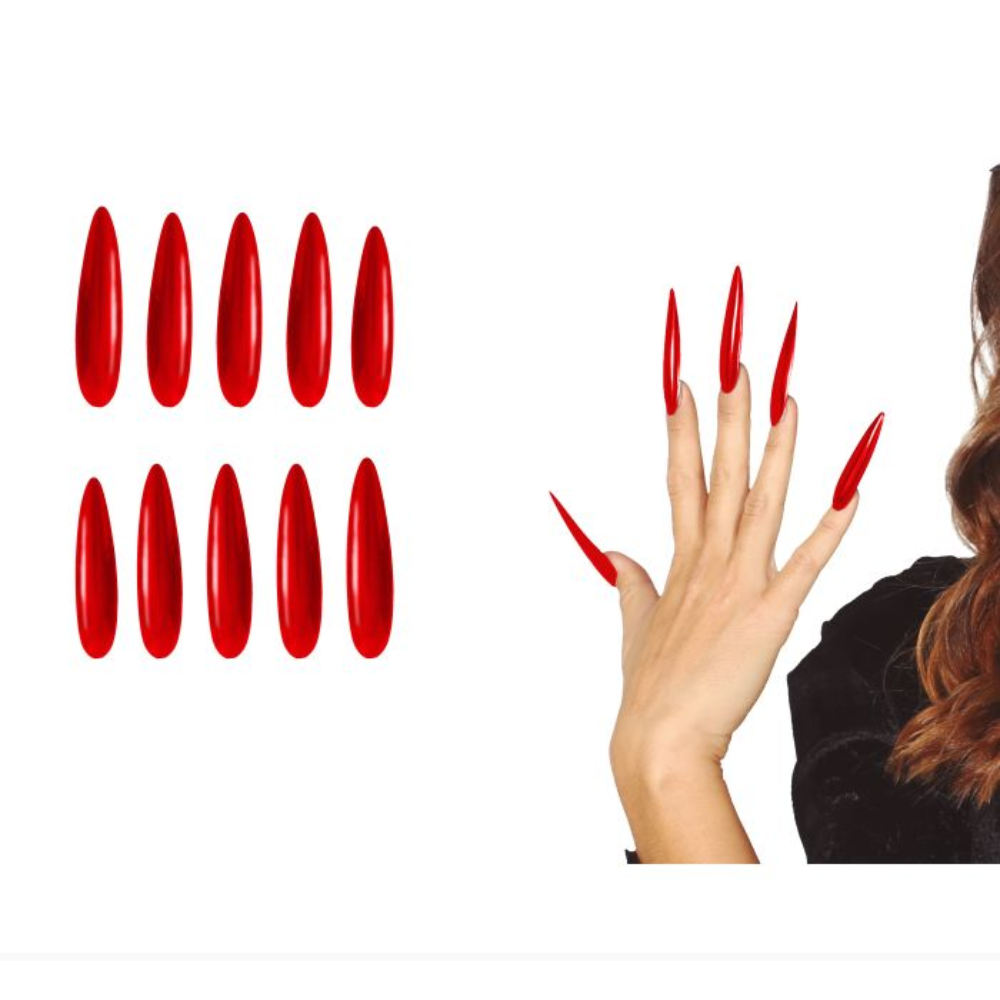 Faux ongles XL rouge