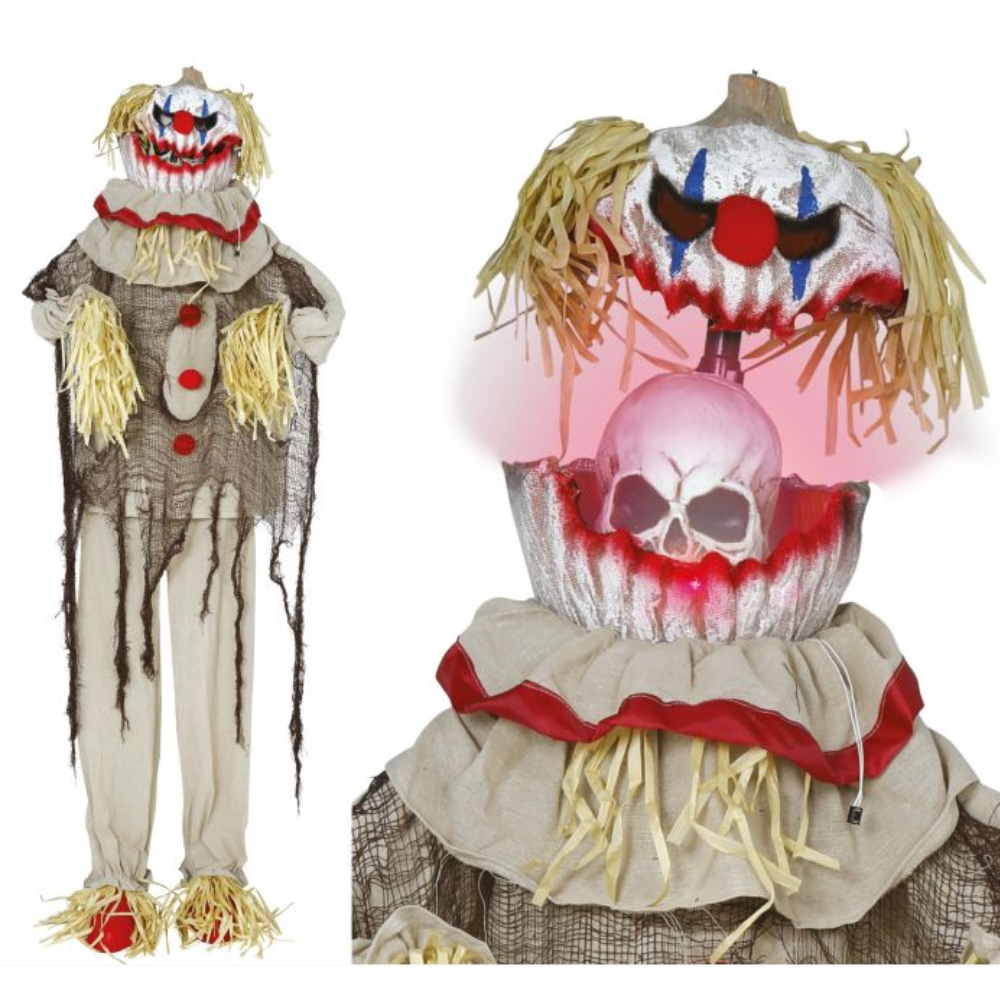 Clown épouvantail effrayant 175cm