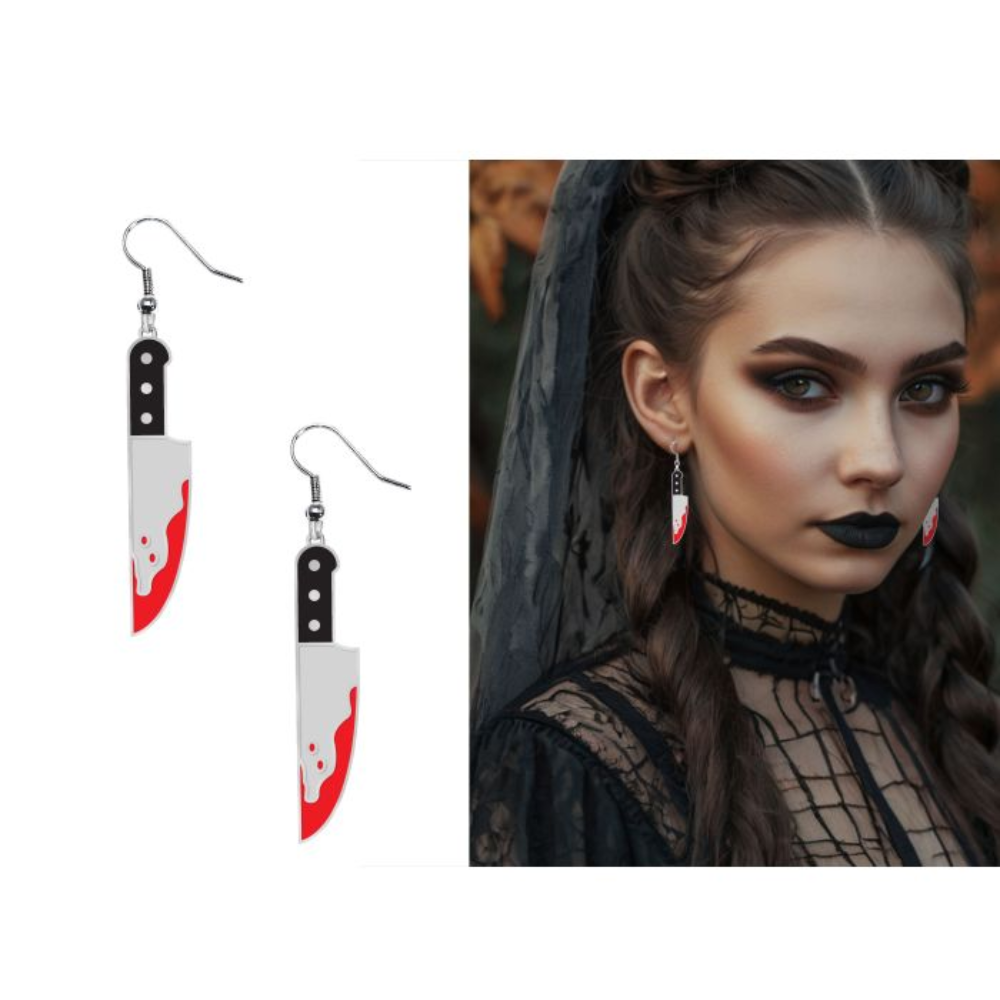 Boucle d'oreille couteaux