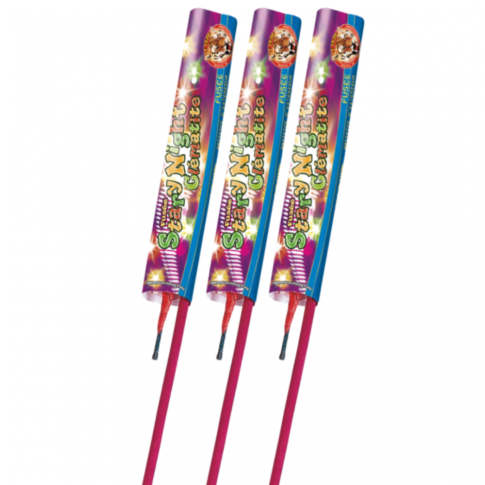 12 Fusées stary night