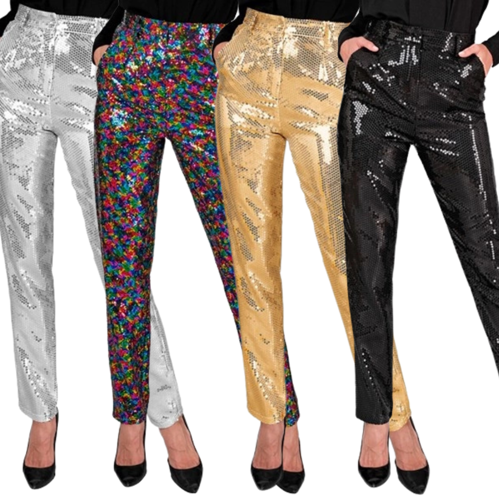 Pantalon sequin femme (4 coloris)
