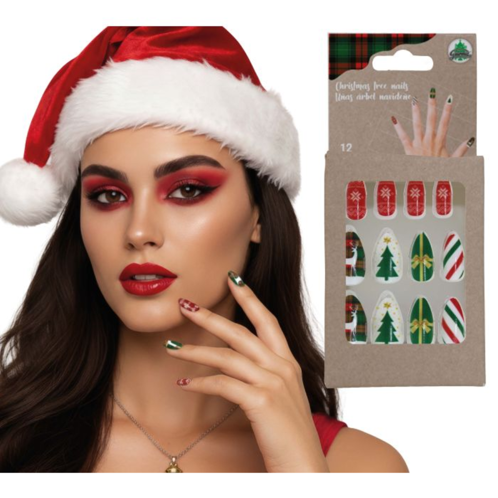 Faux ongles noël assortie