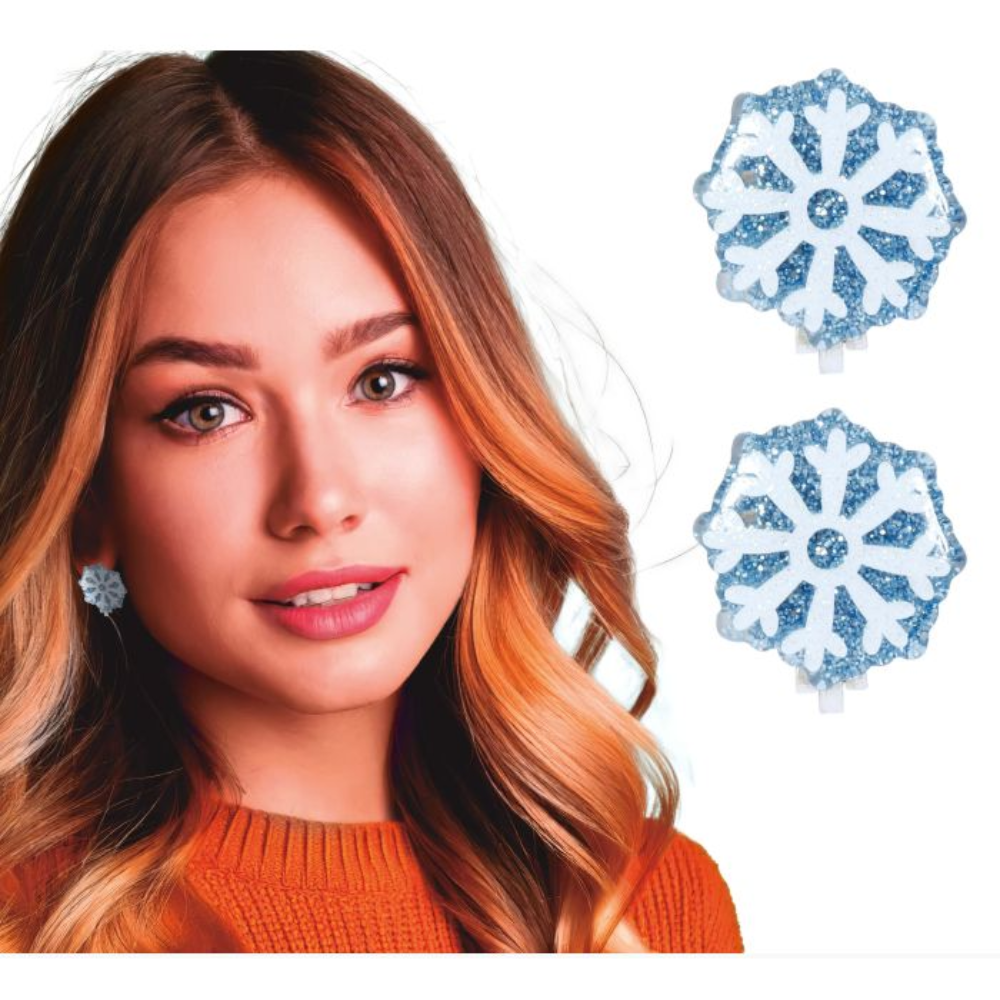 Boucles d'oreilles flocon clip