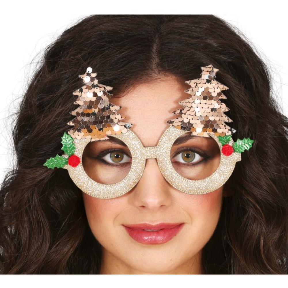 Lunette sapin sequin