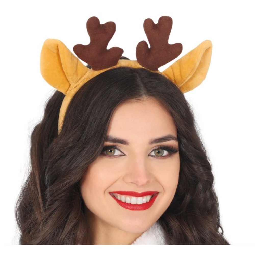 Serre-tête renne beige