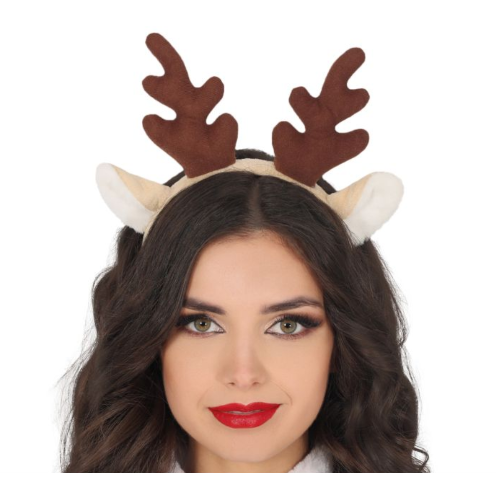 Serre-tête renne marron