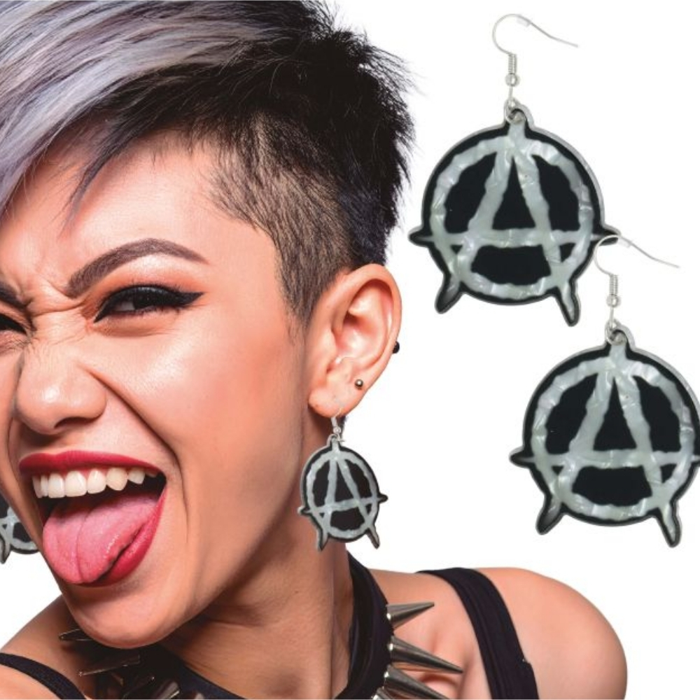 Boucles d'oreilles anarchiste