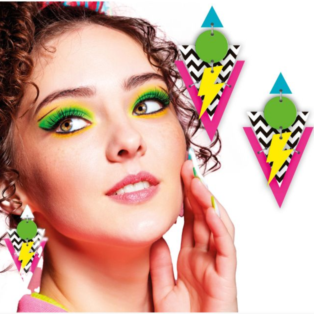 Boucles d'oreilles fluo