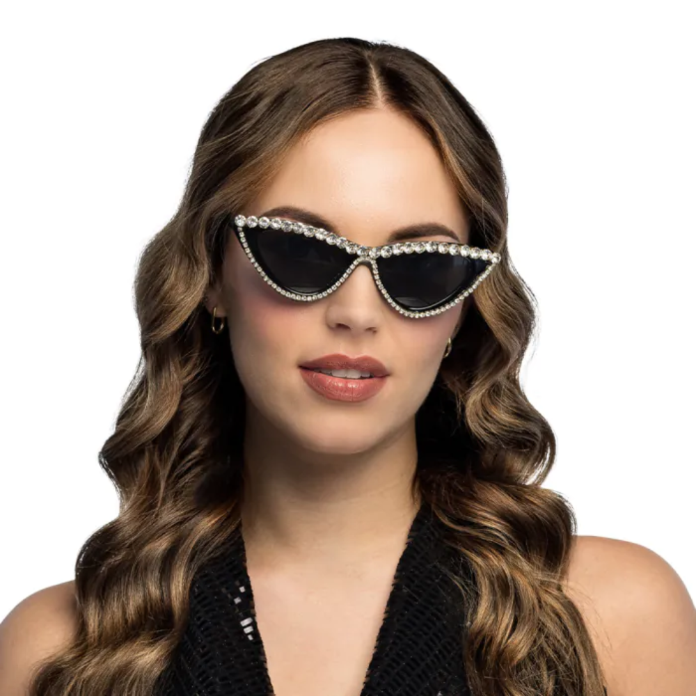 Rock : Lunettes années 50 strass