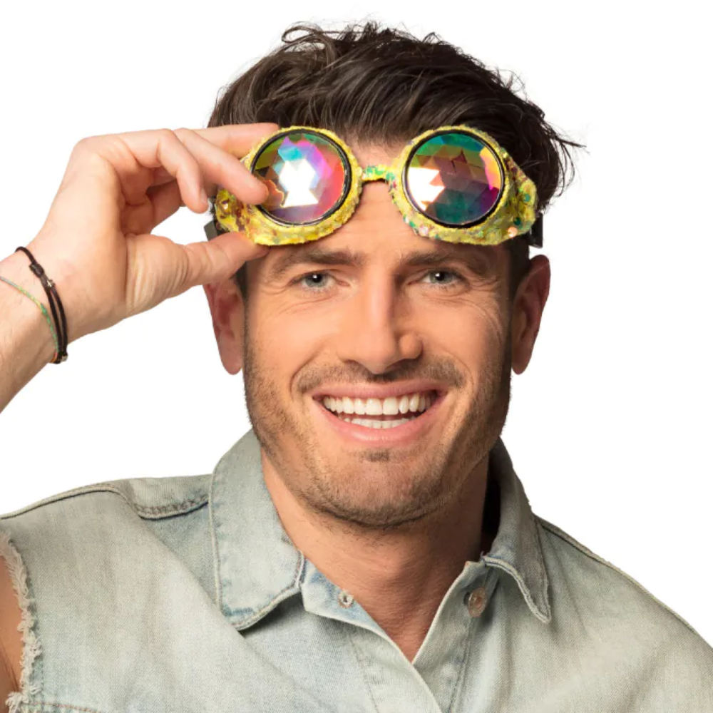 Steam Punk : Lunettes mirage or