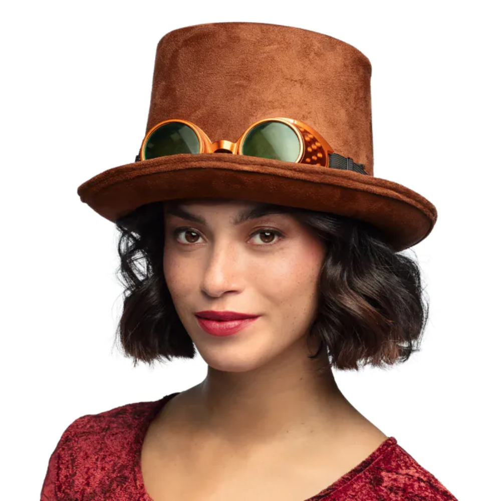 Chapeau Steam Punk marron