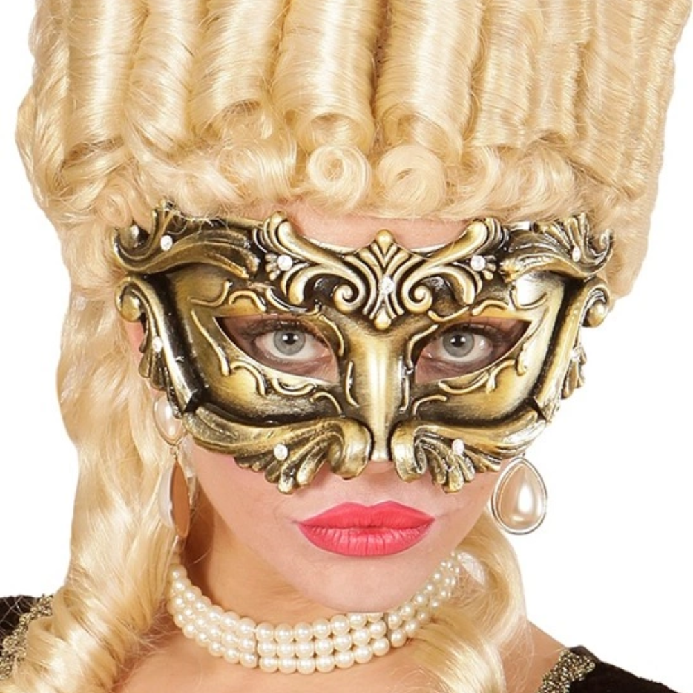 Loup vénitien baroque bronze