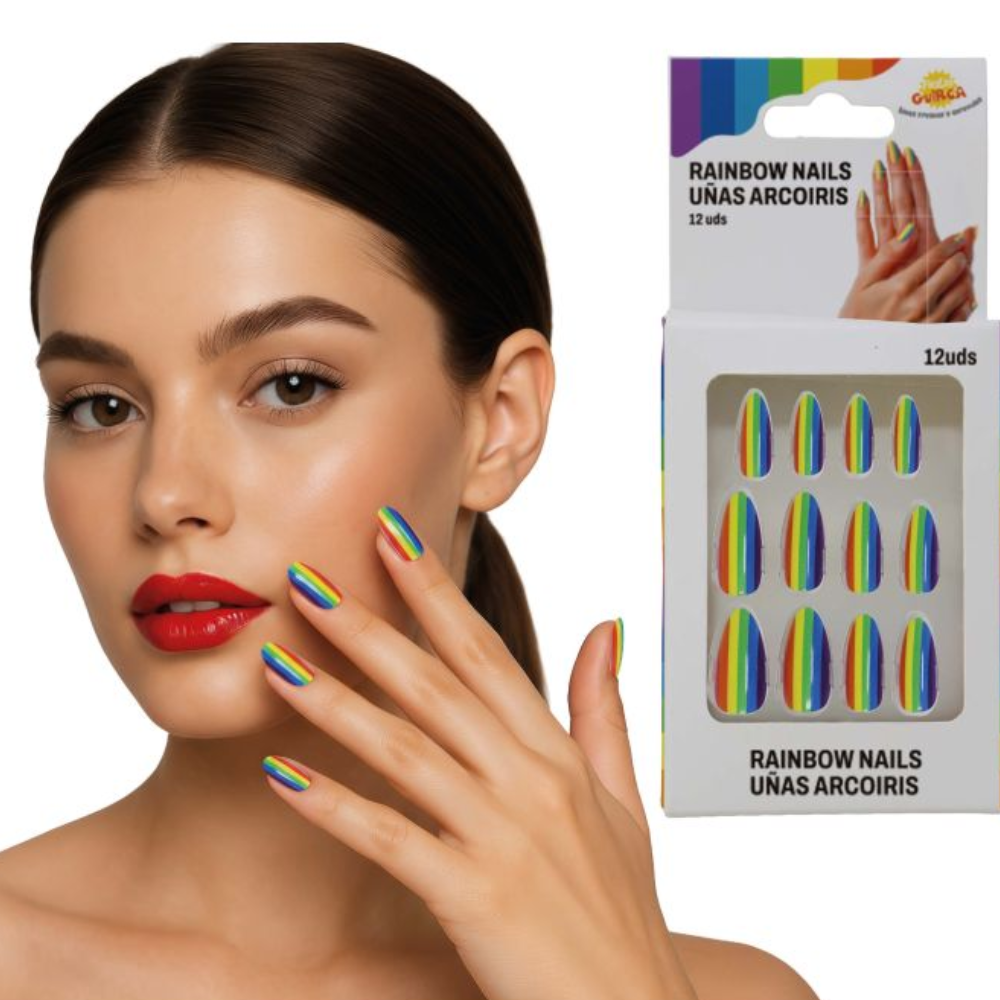 Faux ongles rainbow