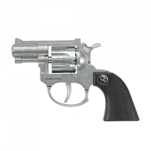 cowboy pistolet amorce argent 8 coups