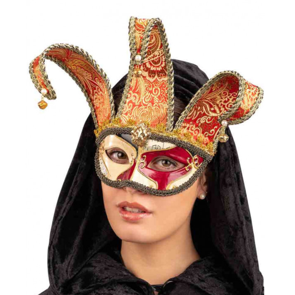 Loup vénitien - style fou du roi (2 couleurs)
