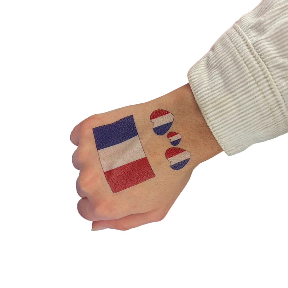 Lot de  8 tatouages France