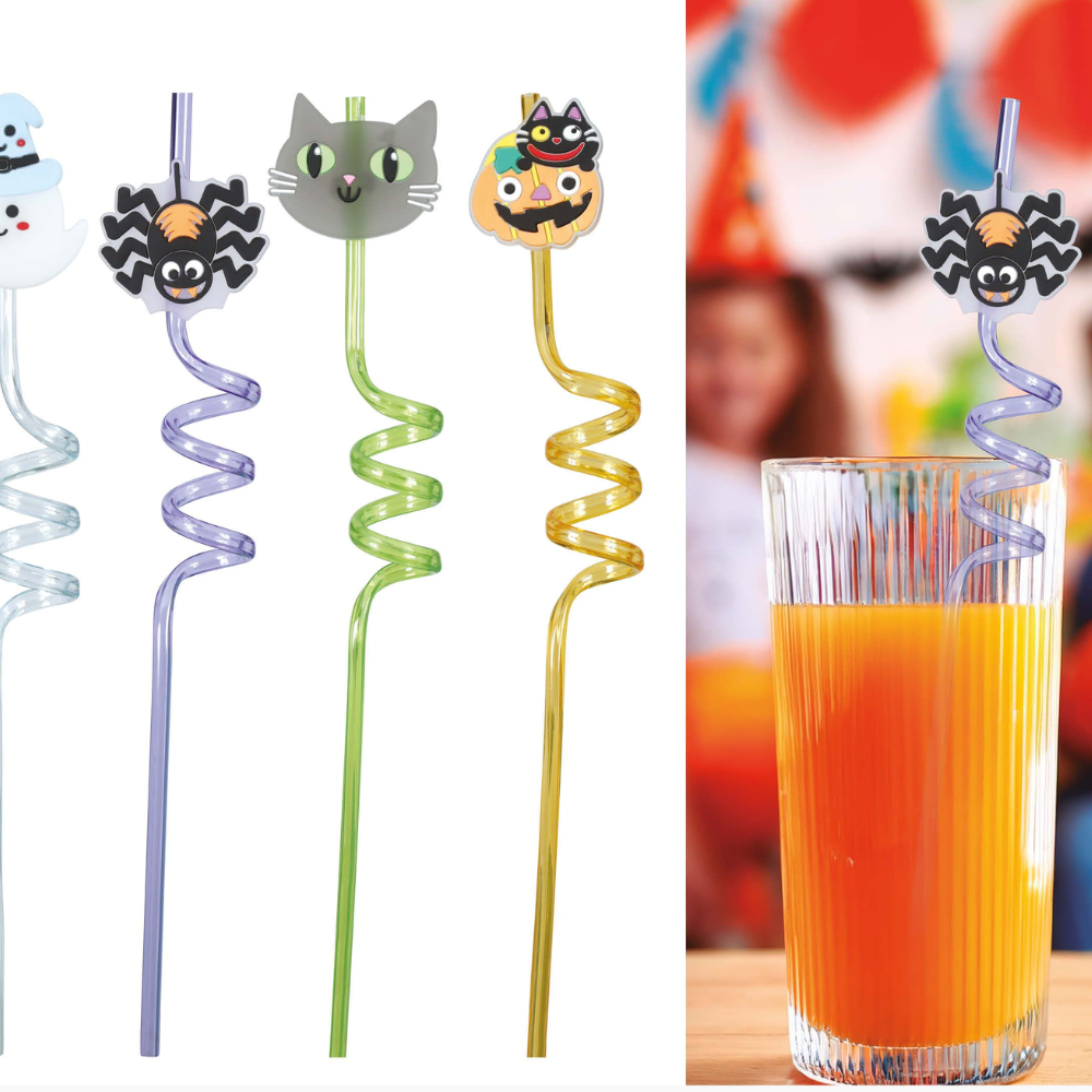 Set 4 pailles halloween