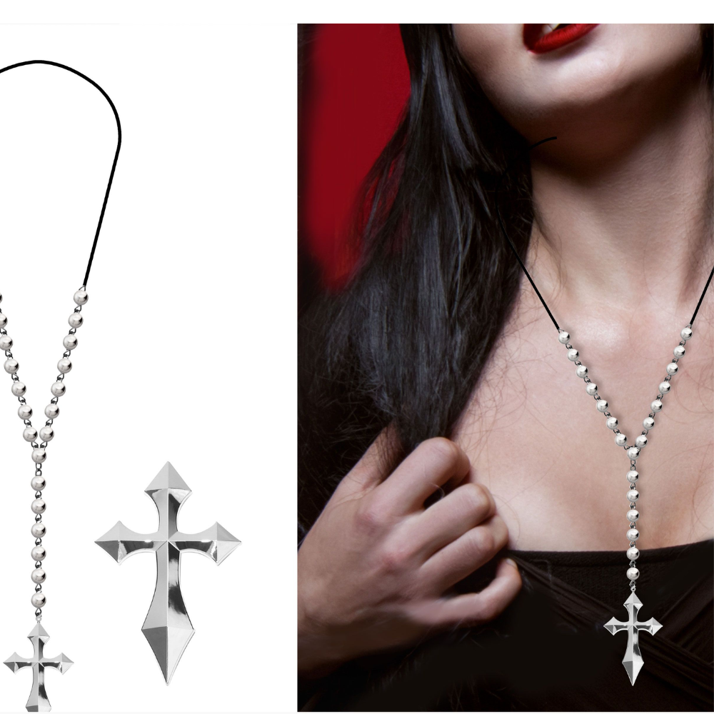Collier croix argent