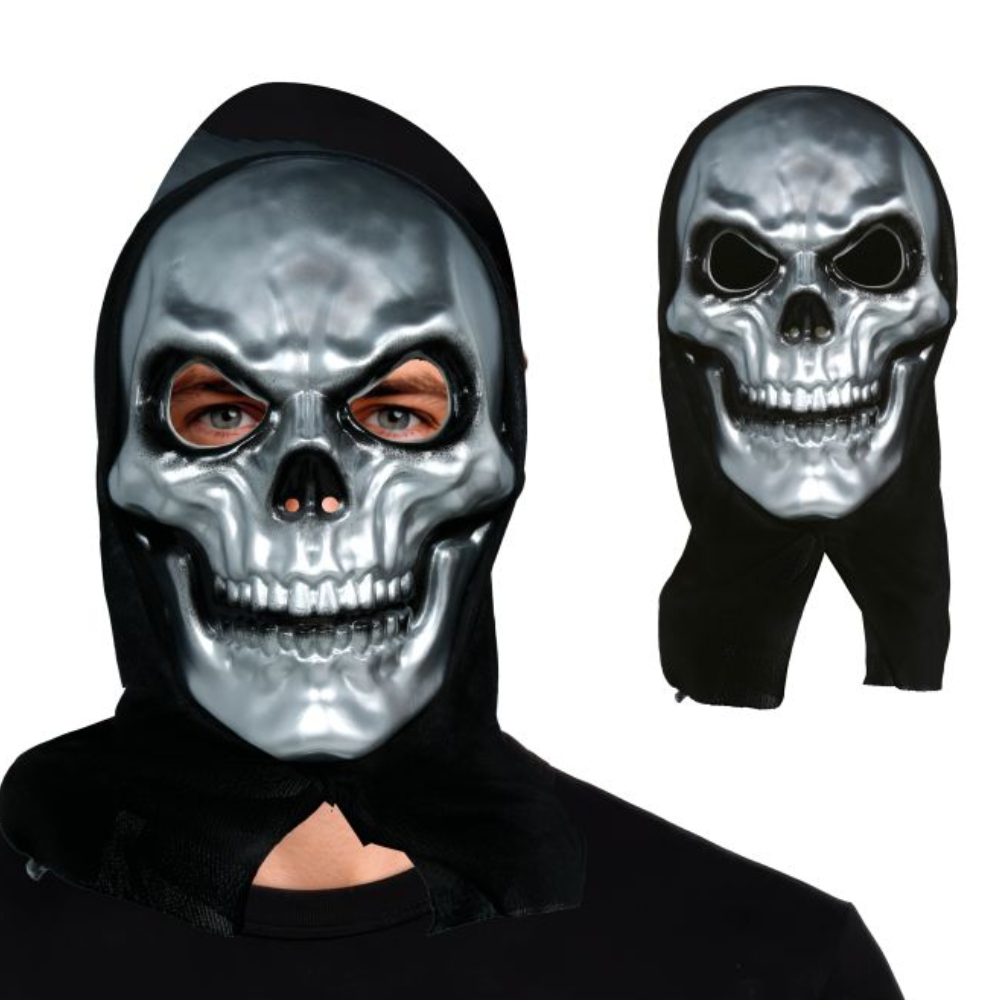Masque Squelette Argenté