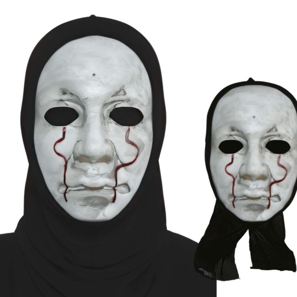 Masque Tueur Larme de Sang avec Capuche